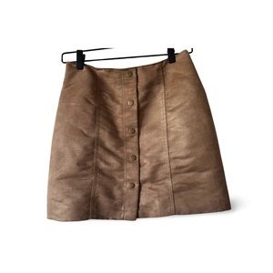 Faux leather Mini skirt